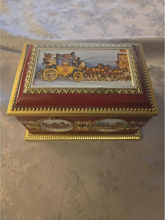 Other - Vintage Klann Quality Western Germany Stagecoach Litho Metal Tin